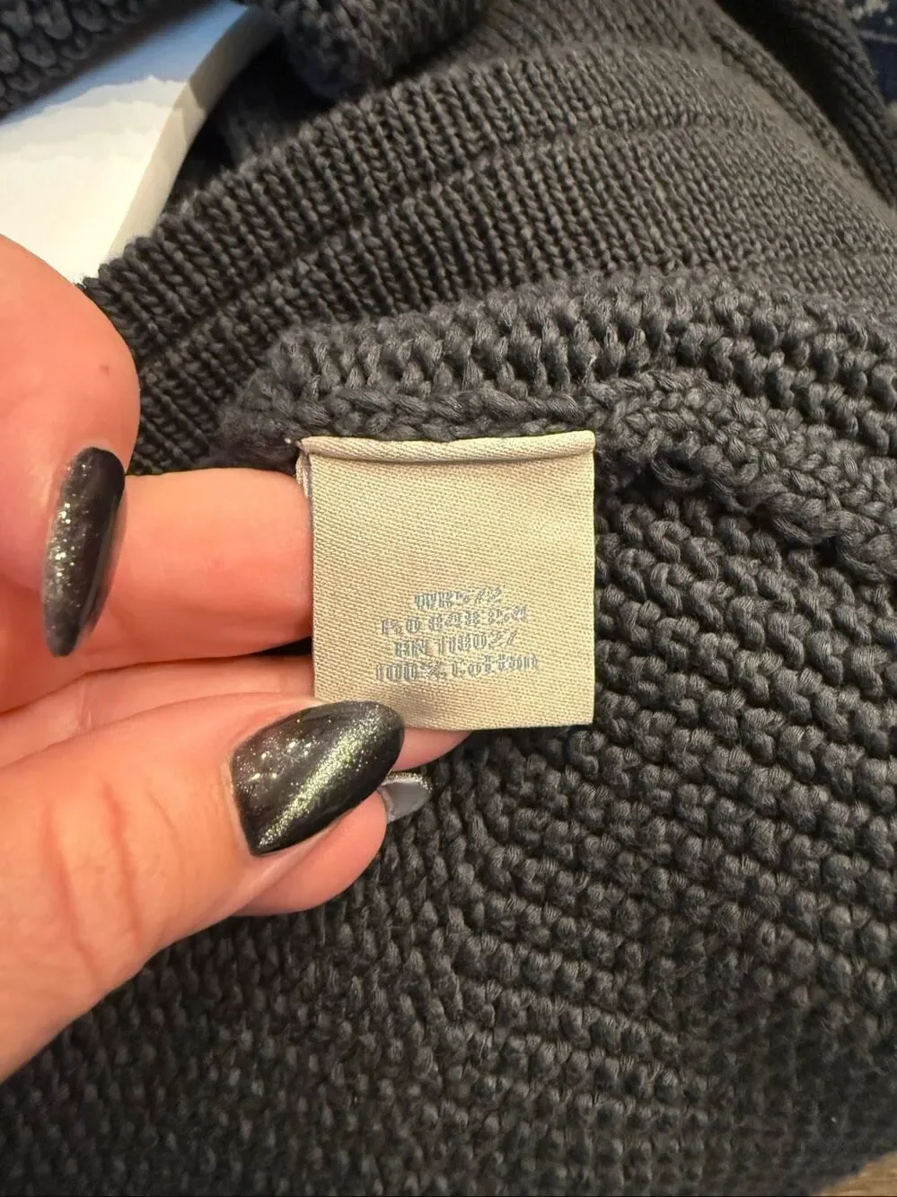 Boden Gray Long Line Snap Button Cardigan Sweater sz 10 EUC